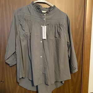 Neuflora Blakely Dusty Blue blouse